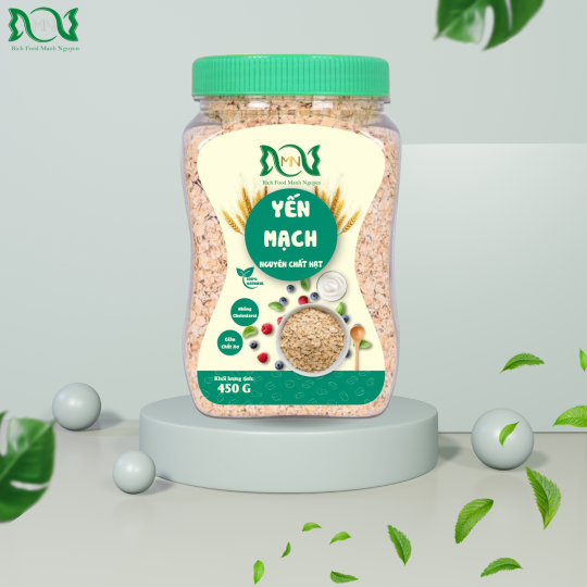 Yến mạch nguyên chất hạt hộp 450g