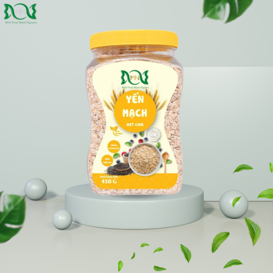 Yến mạch hạt chia hộp 450g